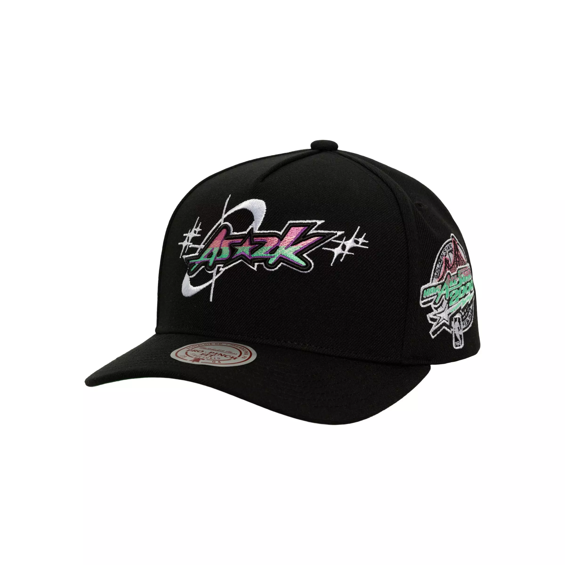 MITCHELL & NESS Warriors AS2K Snapback Hat Black | Hibbett